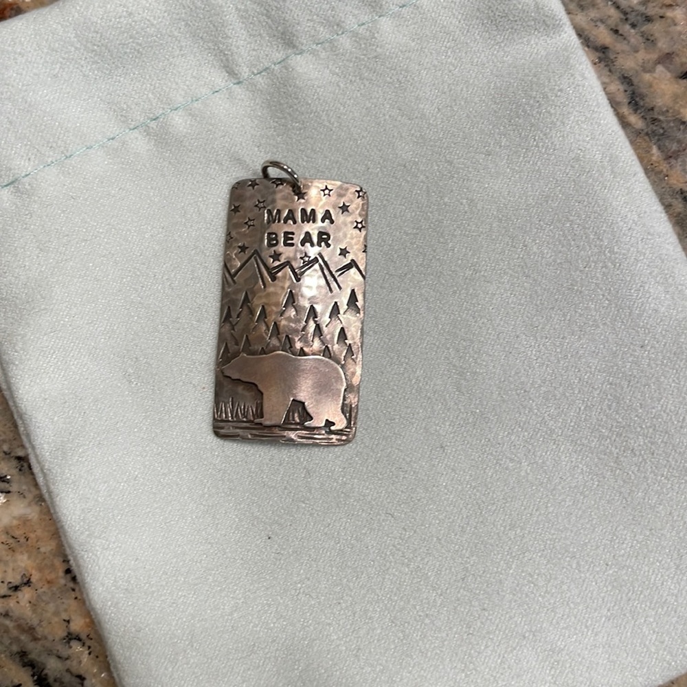 Sterling Silver Mama Bear Charm - image 1